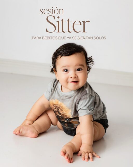 ¿Sabes cual es la sesión que no te puedes perder en el primer año de tu bebé?
Pues esta, la sesión Sitter! Esta sesión se hace cuando tu bebé ya se pueda sentar solito sin ayuda. Es una edad linda en el bebé, por que siempre sonrie, hace muecas y esta lleno de rollitos. 
Si tu bebé esta en esta etapa, escríbeme y agendemos una linda sesión.