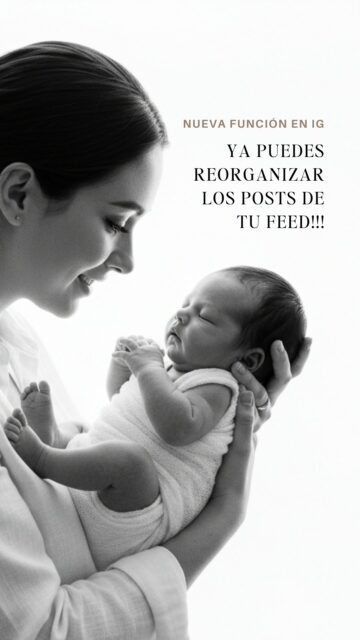 Ya puedes reorganizar tu feed! 
Si! Por fin. Está nueva actualización ya había salido en otros países pero ahora por fin llegó por acá. Ahora puedes mover tus posts, ordenarlos y hacer que tu feed se vea como tú quieres. 
¿Cómo se hace? 
Anda a tu feed y elige un post, mantén apretado el post con el dedo y en las opciones selecciona “reordenar cuadrícula”, una vez que se active la opción haz click en los posts, muévelos como tú quieras y listo ! 
Una opción súper linda para reorganizar tus posts por interés, por tema, por color, por interacción, como tú quieras 😊