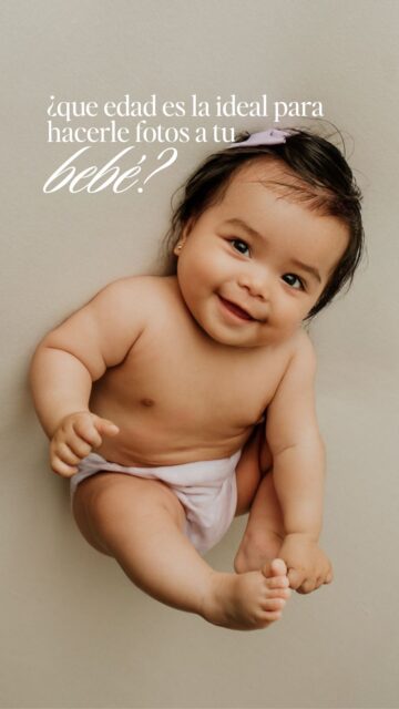 ¿Cuándo es el momento y la edad ideal de hacerle fotos a tu bebé ? Pues el momento en el que tú te sientas segura, pero te recomiendo que sean en los primeros meses, el tiempo pasa volando. 
SESIÓN NEWBORN: Es una sesión linda y tienes 2 semanas desde que nace tu bebé para hacerle sus fotitos. En esta sesión se hacen fotos clásicas de retrato y podemos posar a tu bebé con toda seguridad.
SESIÓN TINY BABY.  Esta sesión es para bebitos a partir de la tercera semana de nacidos hasta los 5 meses. Es una sesión más relajada y menos posada, más atemporal y espontánea.
Sea cual sea la sesión que decidas hacerle a tu bebé está bien. Lo más importante es que guardes los mejores recuerdos de esos primeros meses. 
Te espero en mi estudio, escríbeme y decidamos juntas cuál es la mejor opción para ti. Envíame un DM o un WhatsApp.
